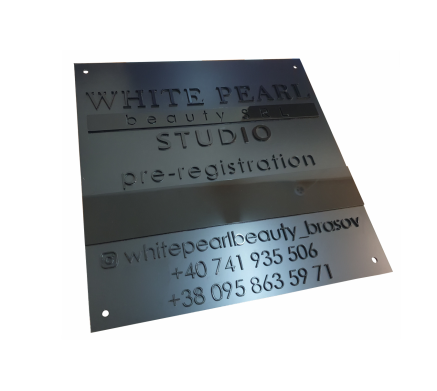 Фото Вивіска з об'ємними рельєфними літерами 400х400 мм