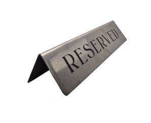 Фото Табличка резерв (металева) 200x100 мм