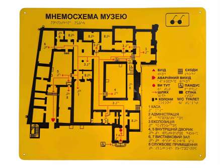 Фото Мнемосхеми тактильні для сліпих 400х300 мм