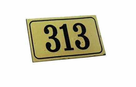 Фото Табличка номер на ПВХ 70х25 мм